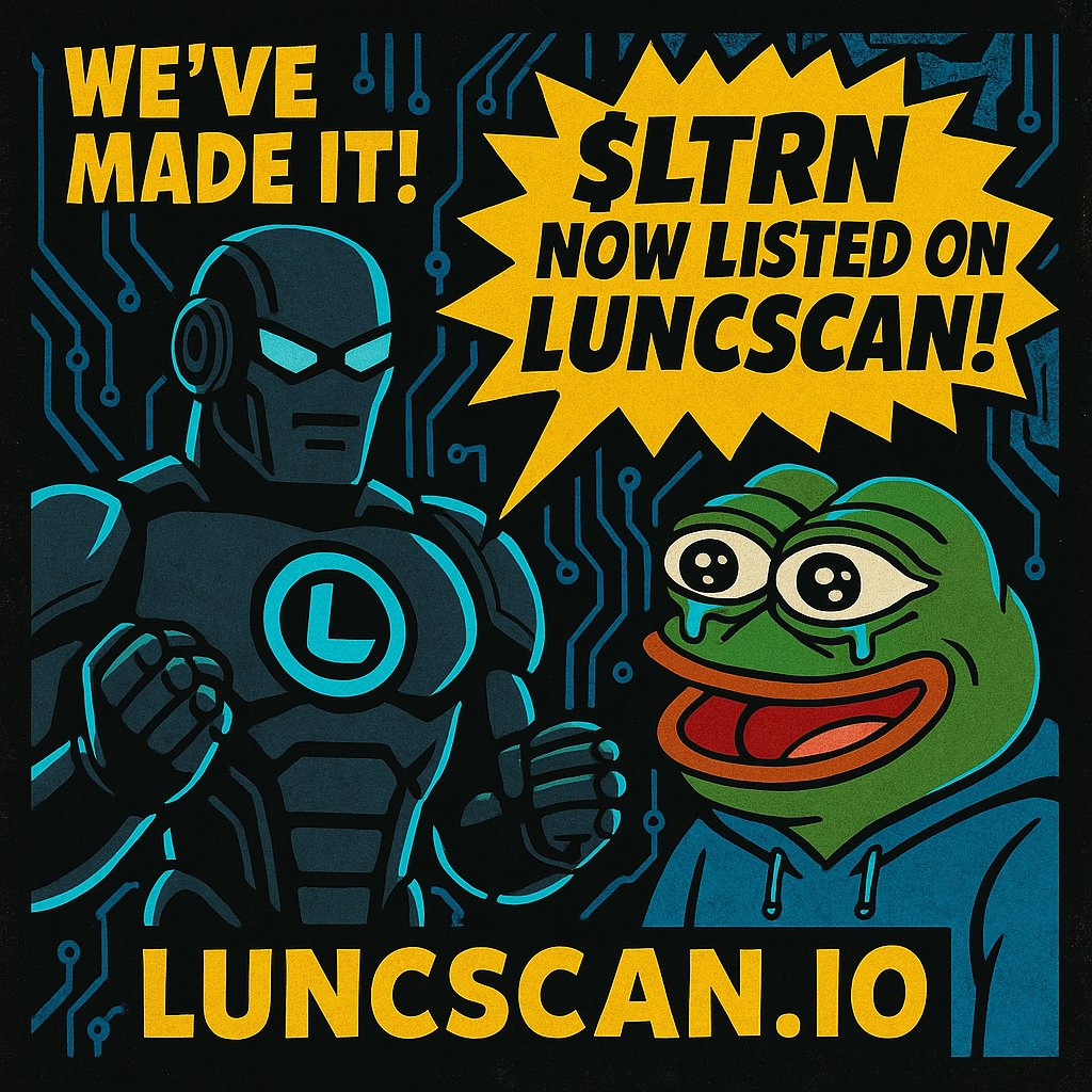 LUNCtron's tweet photo. 🚀 $LTRN is now listed on @LuncScan — the Etherscan of #TerraClassic!
Check contract details, holders, and all on-chain activity in real-time.
We’re here to build transparently — powered by the chain itself. ⚙️🌕

🔗 https://t.co/94uDv2BGrG

#LTRN #LUNCtron #LuncScan #LUNC #USTC https://t.co/Somzx0Eyhe