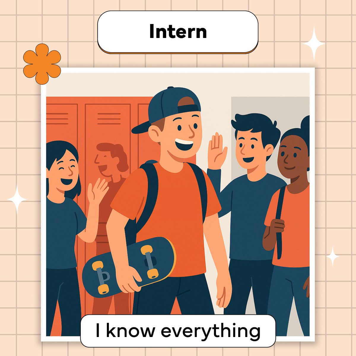 CodefinityCom's tweet image. The developer journey, in 4 stages:
🧢 Intern: &quot;I know everything&quot;
📘 Junior: &quot;I know nothing&quot;
🏈 Middle: &quot;Nobody knows I know nothing&quot;
📐 Senior: &quot;Nobody knows anything&quot;

Still wondering when imposter syndrome goes away... 👀