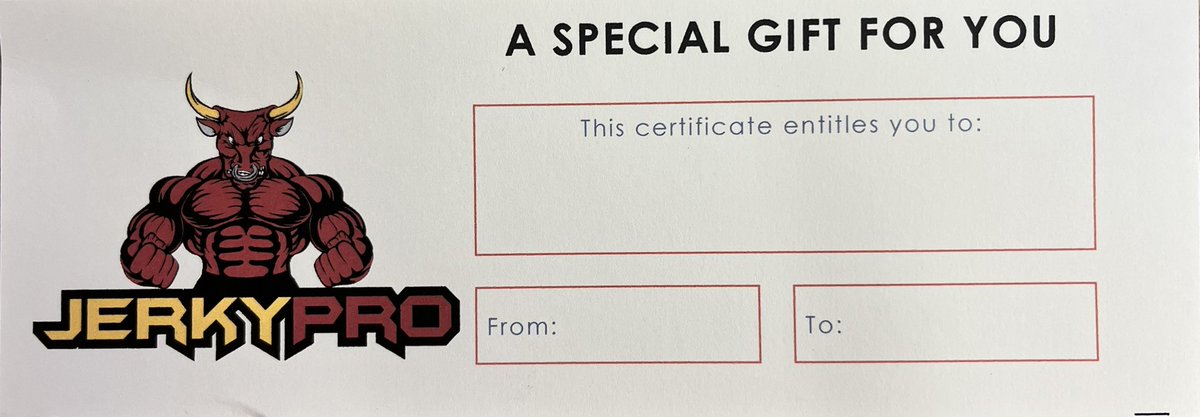 #FathersDay2025 is June 15th and gift cards are available in store and ONLINE! 

jerky.pro/collections/me…