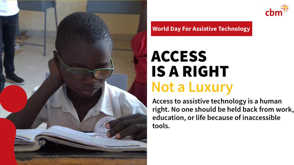 cbmIHI's tweet image. 📢 Today is #WorldATDay!
Assistive technology empowers independence and transforms lives. From mobility aids to communication tools, assistive tech helps #UnlockTheEveryday for millions.
Let’s champion access for all — everyone deserves the chance to thrive. 💪