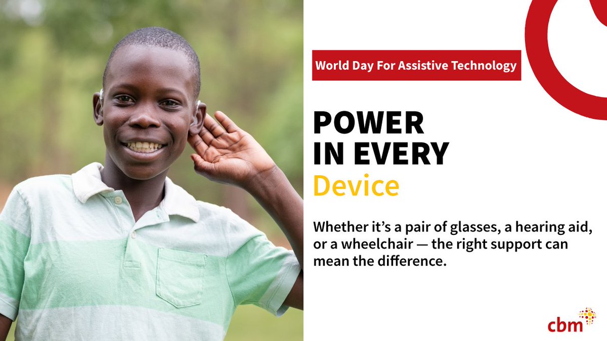 cbmIHI's tweet image. 📢 Today is #WorldATDay!
Assistive technology empowers independence and transforms lives. From mobility aids to communication tools, assistive tech helps #UnlockTheEveryday for millions.
Let’s champion access for all — everyone deserves the chance to thrive. 💪