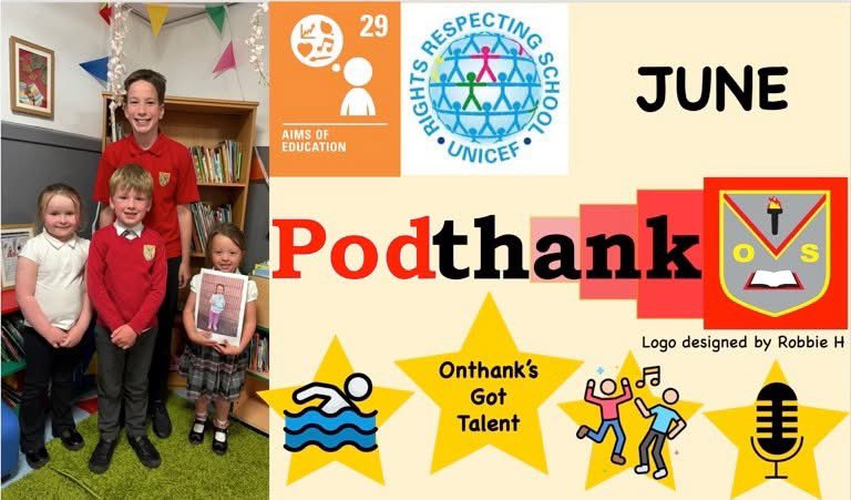 Our talented P7s have made our very first Podcast...Podthank!  Check it out! blogs.glowscotland.org.uk/ea/onthankpsma…