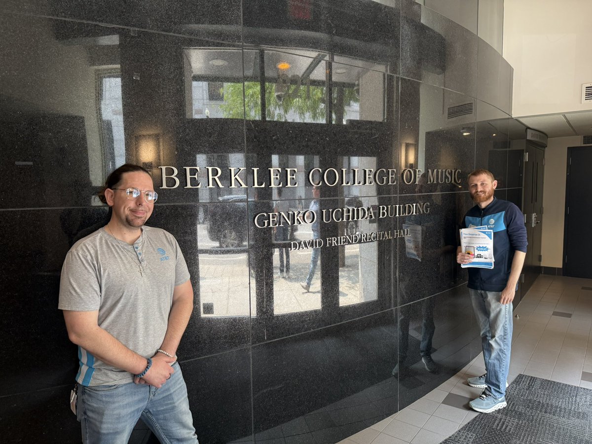 The Boylston St team is out in full force! 
We hit the streets to spread the word about our amazing deals and promotions for grads and teachers 🎓
we stopped by Berklee College to connect with students and faculty sharing flyers about our promotions.