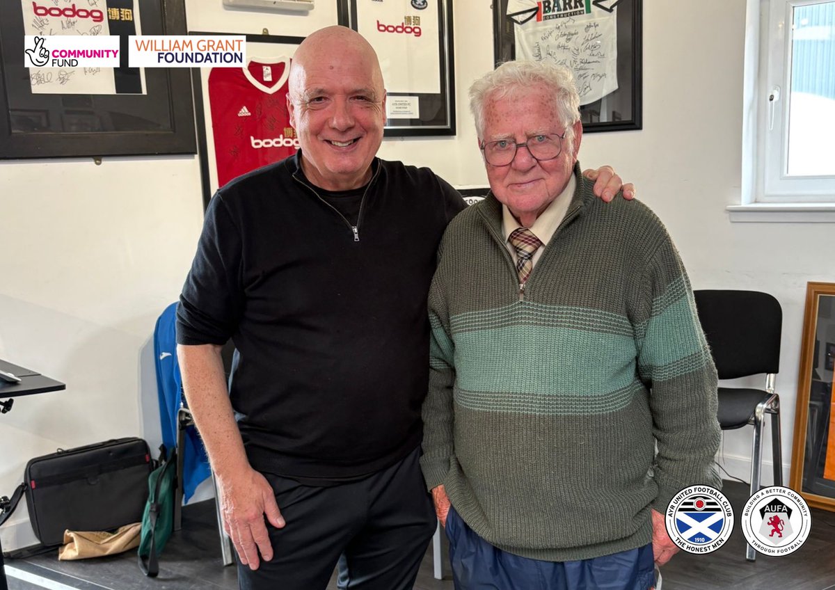 We had a fantastic afternoon at our Football Memories yesterday listening to John Crawford telling us all about his unique weekend at Ibrox in 1994 ⚽️🗣️

John is an AUFA legend and we were delighted to have him speaking at our Football Memories ❤️

#WeAreUnited