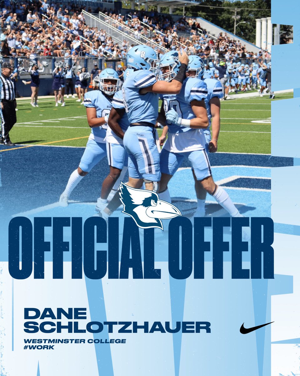 Dane Schlotzhauer (@daneschlotzhau2) on Twitter photo After a great conversation with <a href="/CoachKGRoberts/">Kendall Roberts</a> Iโm extremely blessed to receive an offer from <a href="/WESTMOFB/">Westminster College Football</a> #WORK
<a href="/Coach_Butts/">Luke Butts</a> <a href="/wmdukejcmo/">william duke</a> <a href="/TiptonFtball/">Tipton Cardinal Football</a> <a href="/CoachSonne/">Bill Sonnemaker</a> <a href="/MidMOHSFB/">Mid-Mo HS Football</a> <a href="/JPRockMO/">JP Rock</a> <a href="/573SportNetwork/">573 SN๐ข</a> <a href="/CentralState8/">Central State 8</a> After a great conversation with <a href="/CoachKGRoberts/">Kendall Roberts</a> Iโm extremely blessed to receive an offer from <a href="/WESTMOFB/">Westminster College Football</a> #WORK
<a href="/Coach_Butts/">Luke Butts</a> <a href="/wmdukejcmo/">william duke</a> <a href="/TiptonFtball/">Tipton Cardinal Football</a> <a href="/CoachSonne/">Bill Sonnemaker</a> <a href="/MidMOHSFB/">Mid-Mo HS Football</a> <a href="/JPRockMO/">JP Rock</a> <a href="/573SportNetwork/">573 SN๐ข</a> <a href="/CentralState8/">Central State 8</a>