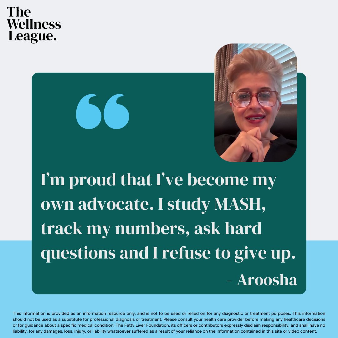 LiverSaver's tweet image. Since her #MASH diagnosis, Aroosha has become her own fiercest advocate - learning, tracking, and speaking up for her health. How she turned fear into empowerment in #SharingJourneys bit.ly/3W1e0Mb