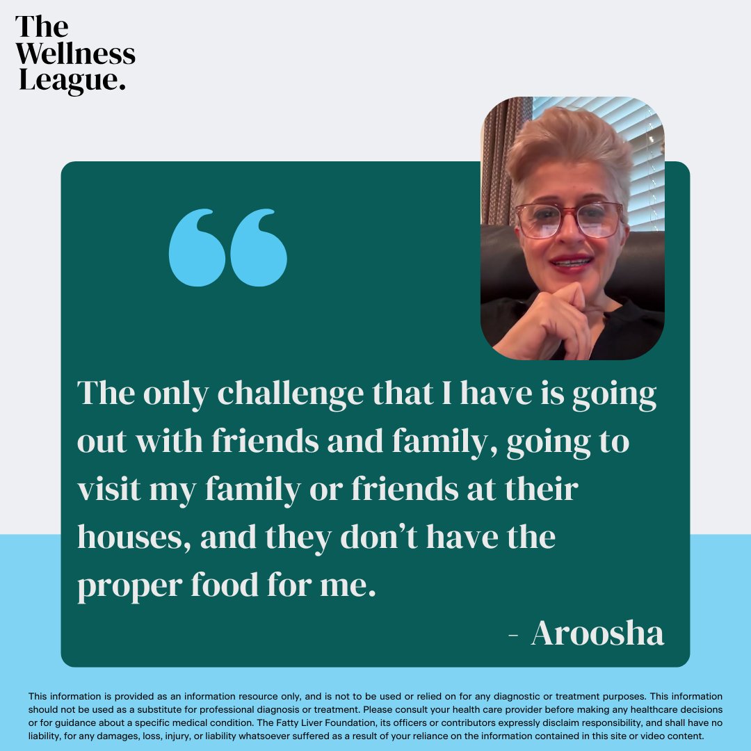 LiverSaver's tweet image. Social gatherings can be tough when you’re managing #MASH. Aroosha opens up about the everyday challenges of sticking to a liver-friendly lifestyle and how she stays committed. More in #SharingJourneys bit.ly/3W1e0Mb