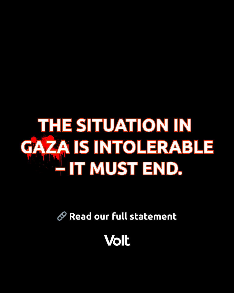 VoltEuropa's tweet photo. The situation in the Gaza Strip marks a new low in a conflict that seems almost interminable. Following Israel’ government breach of the January ceasefire, a new wave of escalation and violence has hit the Gaza Strip. 

Read our full statement here: https://t.co/n2WMLfiACE https://t.co/ea7mc1eFQM