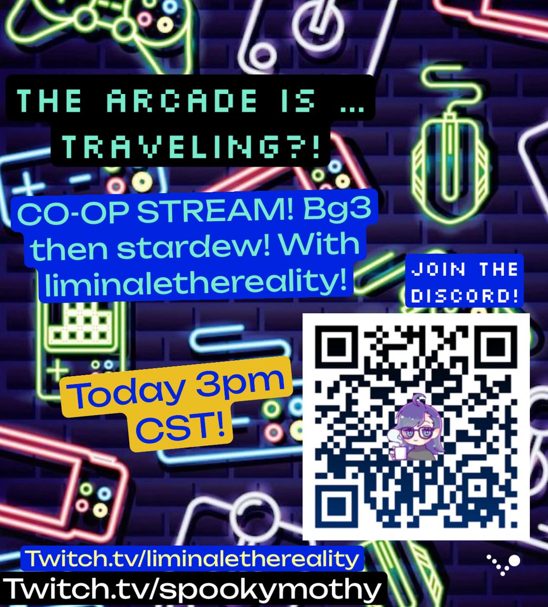 spookymothy's tweet image. See you all soon! CO OP STREAM WITH @liminalstreamer ! Honour mode Gale and Astarion origin run and then some Stardew! 

#coopstream #bg3 #bg3honourmode #gale #astarion