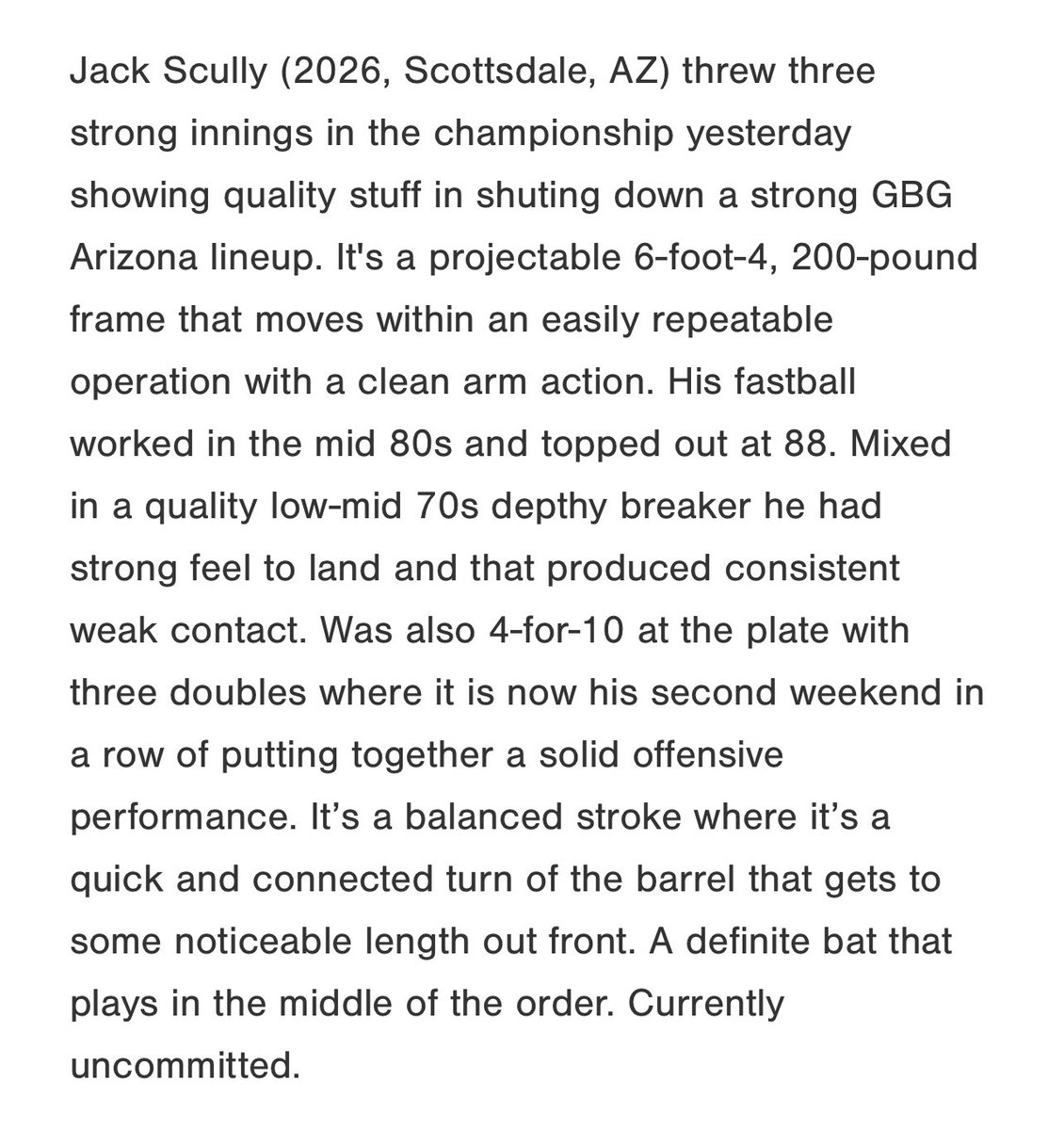 Jack_Scully5's tweet image. Thank you for the write-ups this weekend @PG_FourCorners @JoeyCohenPG @swarmredelite