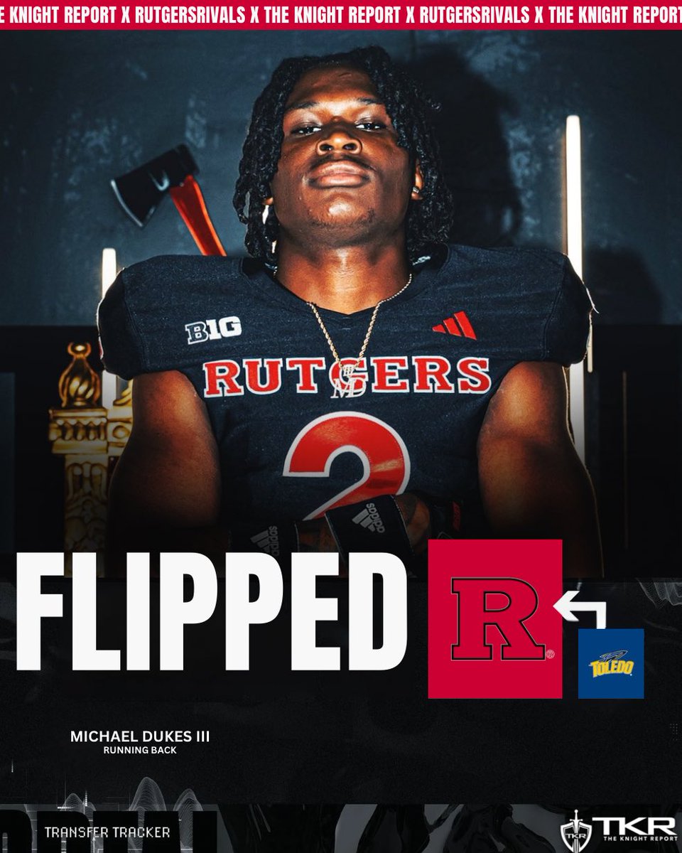 Rutgers Scarlet Knights | The Knight Report (@rutgersrivals) on Twitter photo 🚨FLIP ALERT🚨
2026 <a href="/DetKingFootball/">Detroit King Football</a> RB Michael Dukes (<a href="/mikedukes_3/">Michael Dukes 6’0 195 RB ‘26</a>) flipped his commitment from Toledo to Rutgers Football!
👉 tinyurl.com/Dukes2RU 🚨FLIP ALERT🚨
2026 <a href="/DetKingFootball/">Detroit King Football</a> RB Michael Dukes (<a href="/mikedukes_3/">Michael Dukes 6’0 195 RB ‘26</a>) flipped his commitment from Toledo to Rutgers Football!
👉 tinyurl.com/Dukes2RU