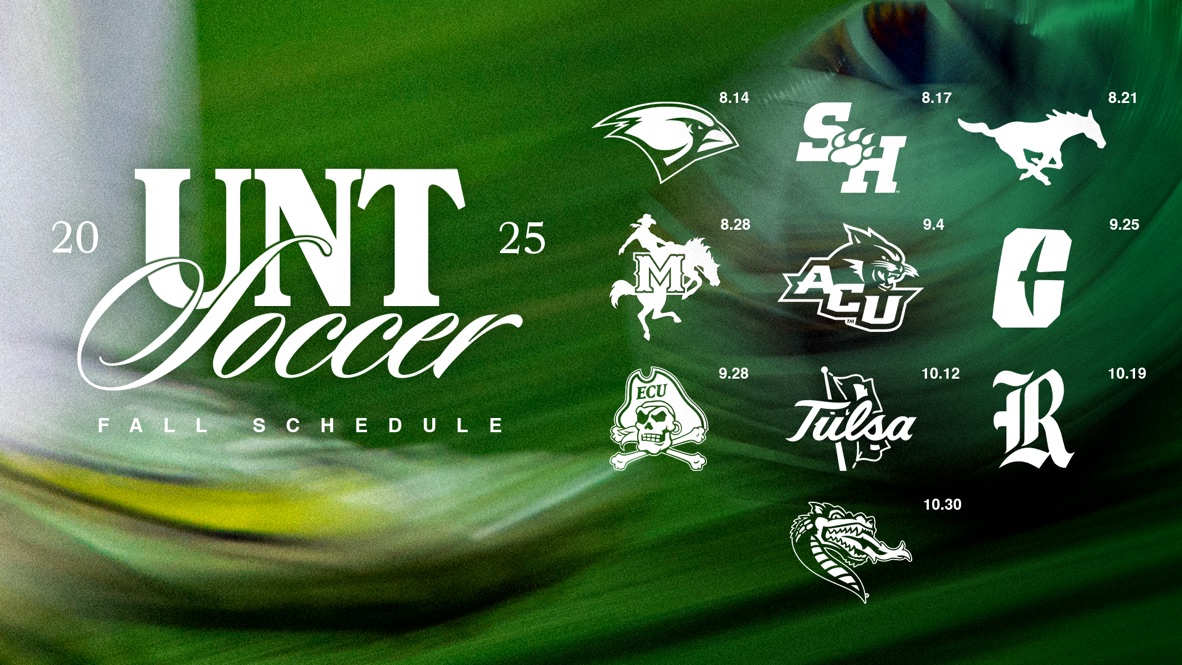 Mean Green Sports (@meangreensports) on Twitter photo The 2025 <a href="/MeanGreenSoccer/">UNT Soccer</a> Home Schedule is here! Grab your Olympic Sports Pass today!
🎟️ northtex.as/OPS
#GMG The 2025 <a href="/MeanGreenSoccer/">UNT Soccer</a> Home Schedule is here! Grab your Olympic Sports Pass today!
🎟️ northtex.as/OPS
#GMG