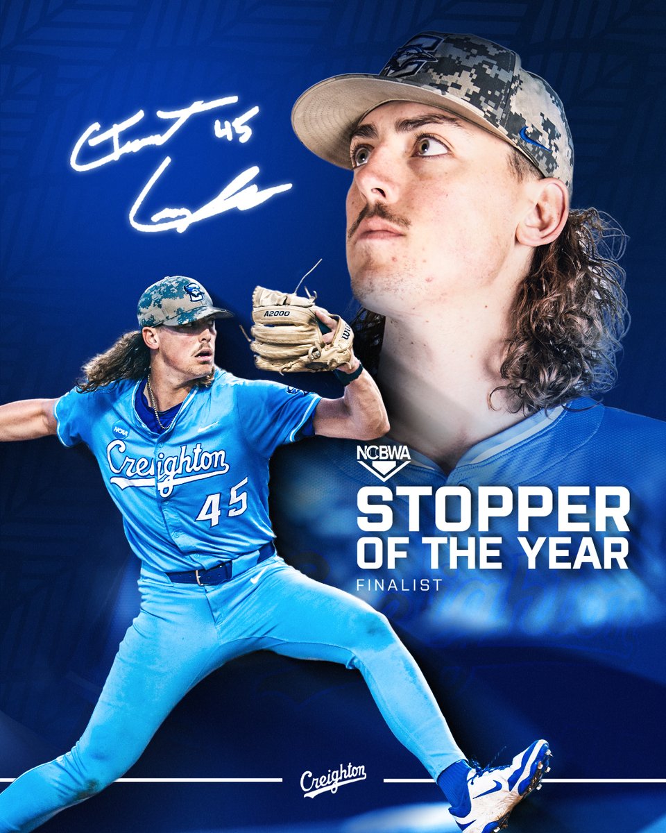 Creighton Baseball (@cu_baseball) on Twitter photo 𝙎𝙏𝙊𝙋𝙋𝙀𝙍 𝙊𝙁 𝙏𝙃𝙀 𝙔𝙀𝘼𝙍 𝙁𝙄𝙉𝘼𝙇𝙄𝙎𝙏
Garrett Langrell Named 2025 NCBWA Stopper of the Year Finalist
📰 gocreighton.com/news/2025/6/4/…
#GoJays x <a href="/Glangz/">Garrett Langrell</a> 𝙎𝙏𝙊𝙋𝙋𝙀𝙍 𝙊𝙁 𝙏𝙃𝙀 𝙔𝙀𝘼𝙍 𝙁𝙄𝙉𝘼𝙇𝙄𝙎𝙏
Garrett Langrell Named 2025 NCBWA Stopper of the Year Finalist
📰 gocreighton.com/news/2025/6/4/…
#GoJays x <a href="/Glangz/">Garrett Langrell</a>