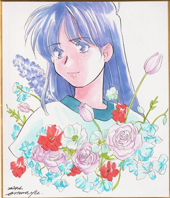 去年の色紙絵