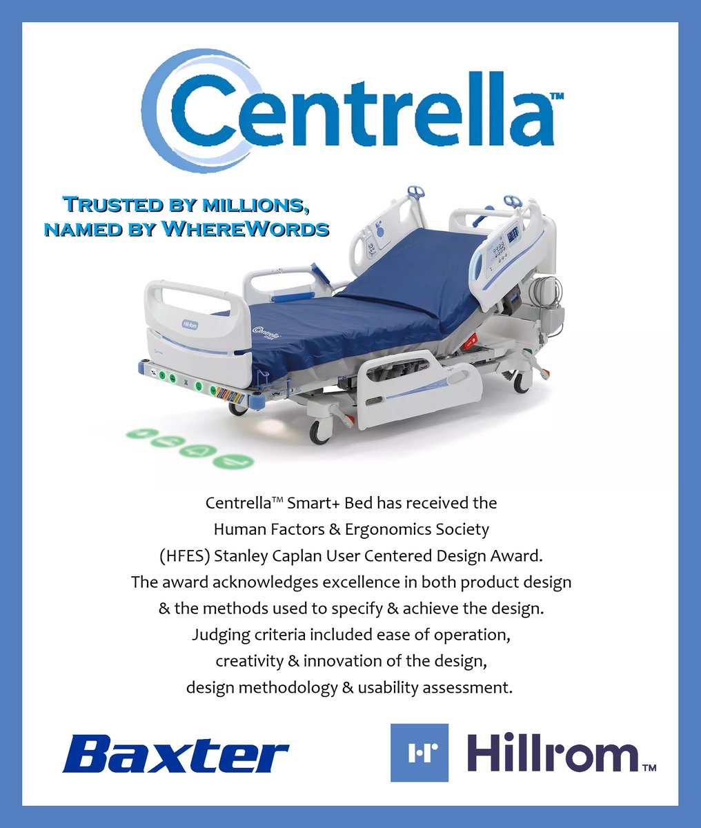 Steve Cecil (@wherewords) on Twitter photo While countless #startups are disrupting #healthcare, <a href="/HillromCorp/">Hillrom | Follow Us @Baxter_Intl</a> (now part of <a href="/baxter_intl/">Baxter International</a>) is quietly reinventing the hospital bed. Designed to complement #Compella (bariatrics) & #Envella (wound therapy), this next-gen smart-bed unifies monitoring with @earlysense_ltd, While countless #startups are disrupting #healthcare, <a href="/HillromCorp/">Hillrom | Follow Us @Baxter_Intl</a> (now part of <a href="/baxter_intl/">Baxter International</a>) is quietly reinventing the hospital bed. Designed to complement #Compella (bariatrics) & #Envella (wound therapy), this next-gen smart-bed unifies monitoring with @earlysense_ltd,