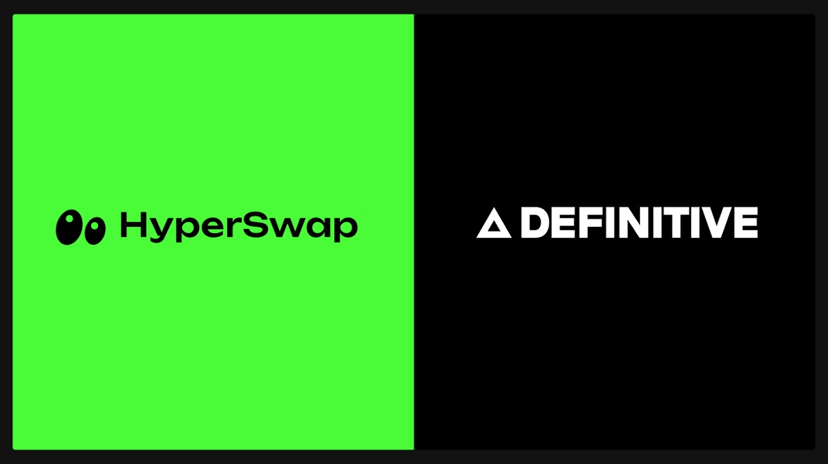 HyperEVM's first AMM DEX
🤝
HyperEVM's first advanced terminal

Definitive optimizes &amp; routes every order through <a href="/HyperSwapX/">HyperSwap</a> pools to deliver superior trade execution:

⚡Seamless multihop trading
⛽ Gasless, 1-click trading
🤖 Advanced orders - Limit, TWAP, Stop Loss

Trade