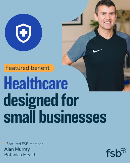 £39+VAT per person. That's what it costs to cover your team's health &amp; wellbeing needs for an entire year with FSB. This includes unlimited virtual GP appointments, mental health support, fitness sessions, discounted gym memberships &amp; so much more🍎🏋️ 

🔗 go.fsb.org.uk/Healthcare