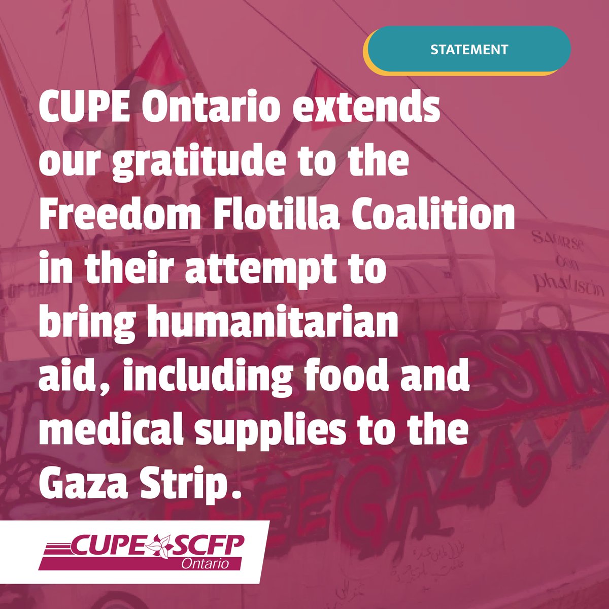 We call on the Minister of Justice and Attorney General of Canada to join South Africa’s application instituting proceedings against Israel concerning alleged violations by Israel of its obligations under the Genocide Convention in relation to Palestinians in the Gaza Strip.

We