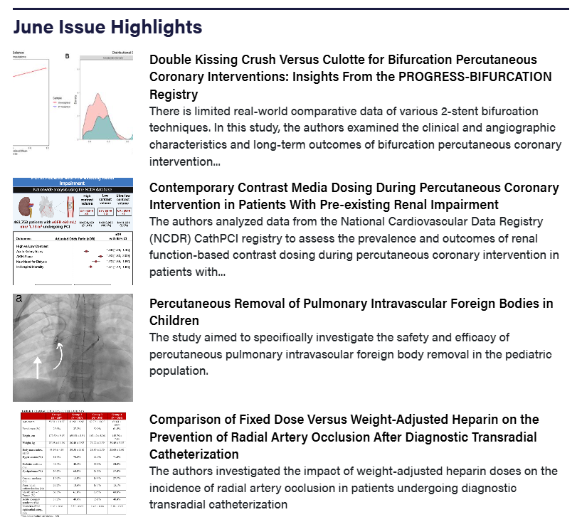 🔖The June issue is live! Read here: hubs.ly/Q03qL_jy0
<a href="/DLBHATTMD/">Dr. Deepak L. Bhatt</a> #cardioTwitter #cardioX #cardiology #interventionalcardiology <a href="/DrRobertoLeo/">Roberto Léo da Silva</a> <a href="/HA_Bruno07/">Heberto A. Bruno</a> <a href="/quentinlandolff/">Quentin Landolff</a> <a href="/dnzmtlu/">Deniz Mutlu</a> <a href="/CCAD_MHIF/">Center for Coronary Artery Disease</a>  <a href="/yadersandoval/">Yader Sandoval</a> <a href="/esbrilakis/">Emmanouil Brilakis</a> <a href="/devikagg/">Devika Aggarwal</a>