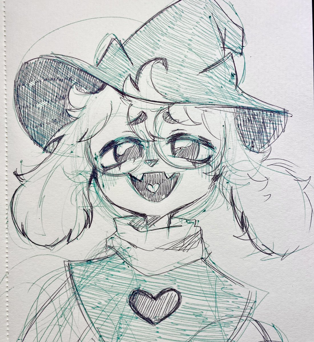 Re_toons's tweet image. Ralsei (★≧▽^))/☆
#deltarune