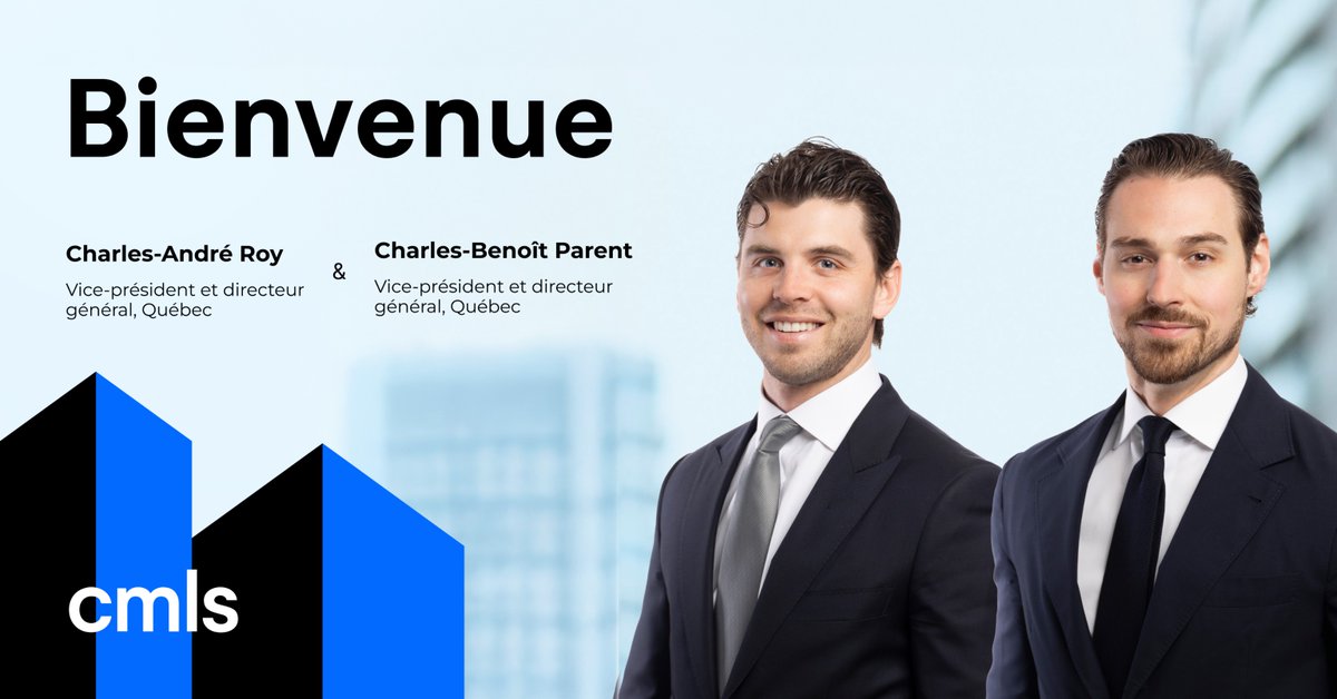 CMLS affirms it’s leadership in Quebec’s Commercial Mortgage Market. ow.ly/Igon50W4phH

CMLS affirme son leadership sur le marché québécois des prêts hypothécaires commerciaux.

 #CMLS #LocalExperts #CRE