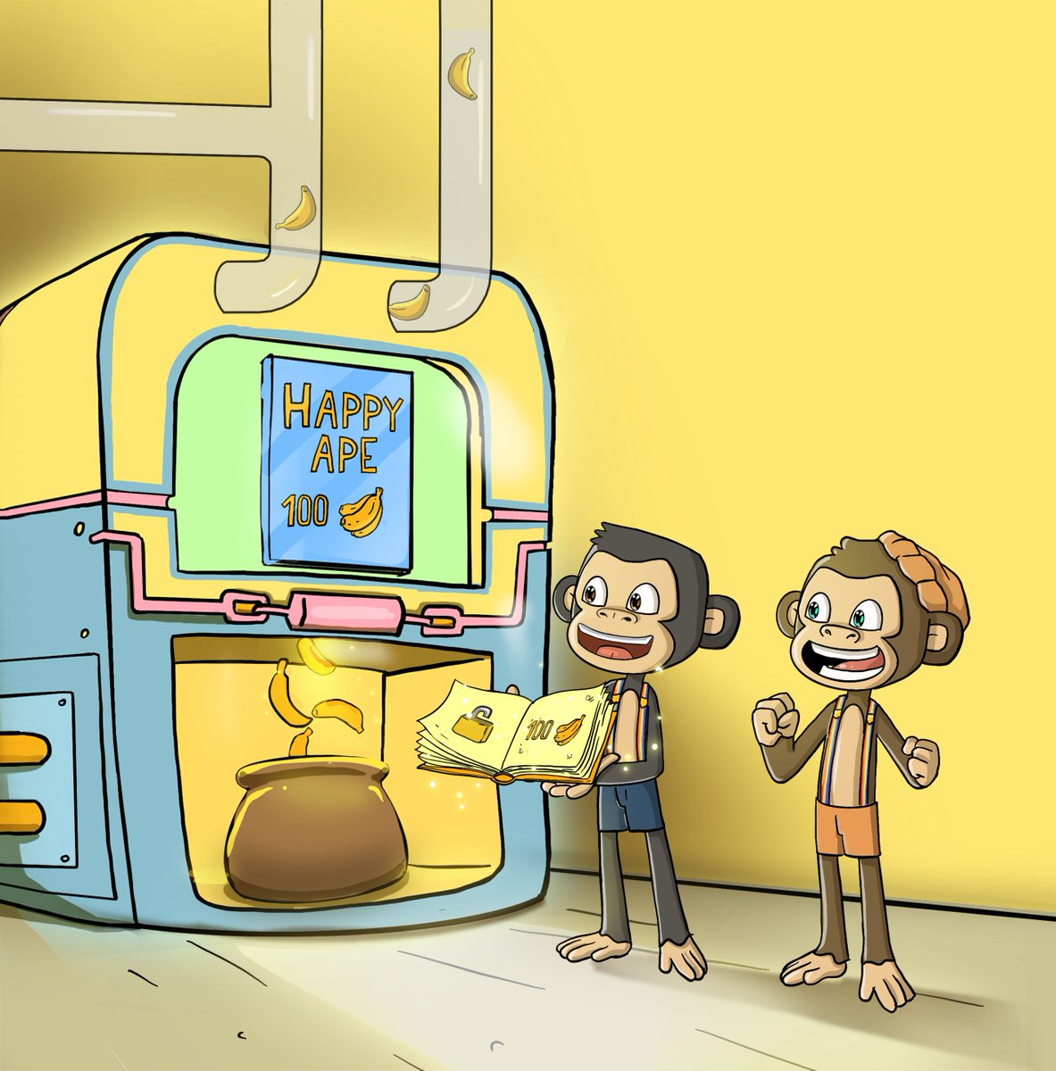 Happy Ape (@thehappyape_) on Twitter photo β¨Everyone meet PRETZELS! π₯¨ β¨
Whoβs is Pretzels?
π₯¨ He is Happy Apeβs friend in our next book! These two buddies have a lot of adventures together in the jungle.
Fun Facts about book #2:
πThis book shares a lot about TEAMWORK!
πThis book is written by <a href="/0xBoredDev/">0xBoredDev.eth π</a>
πHappy β¨Everyone meet PRETZELS! π₯¨ β¨
Whoβs is Pretzels?
π₯¨ He is Happy Apeβs friend in our next book! These two buddies have a lot of adventures together in the jungle.
Fun Facts about book #2:
πThis book shares a lot about TEAMWORK!
πThis book is written by <a href="/0xBoredDev/">0xBoredDev.eth π</a>
πHappy