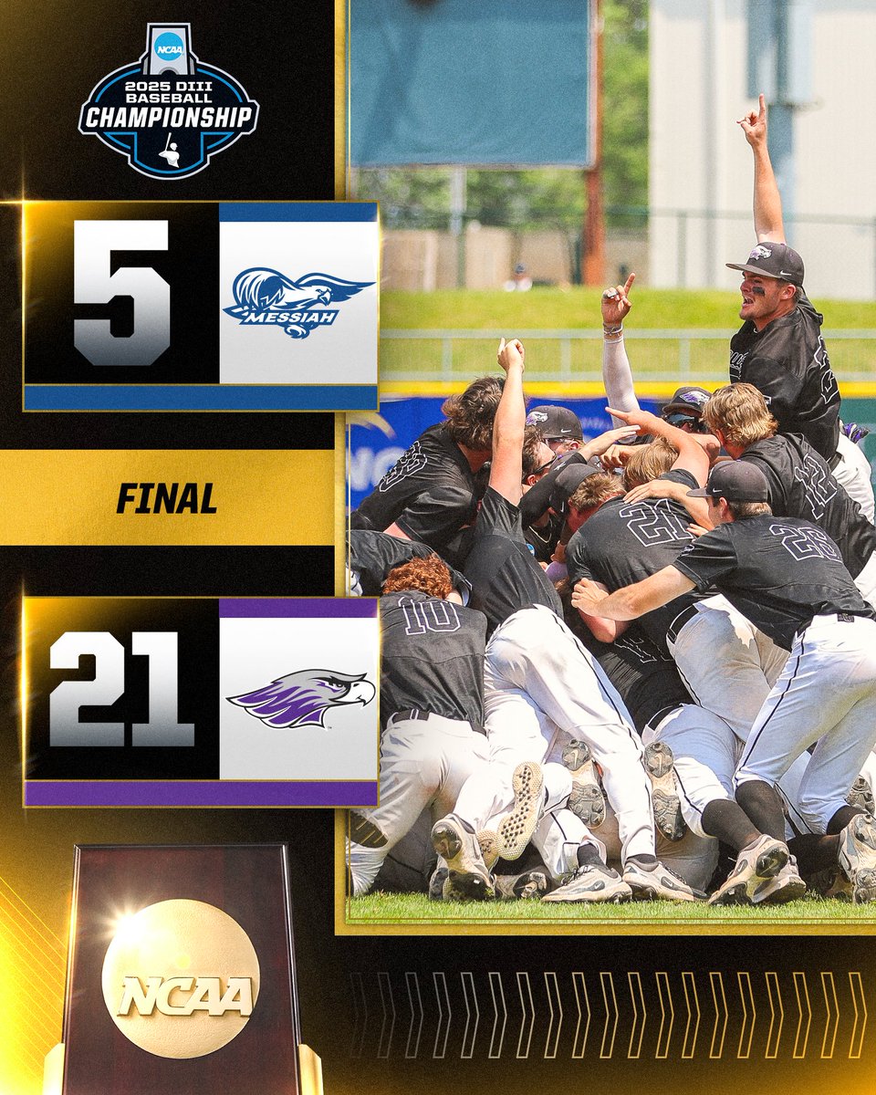 NCAA Division III (@ncaadiii) on Twitter photo THE WARHAWKS FINISH THE JOB 😤🪽💯
<a href="/UWWAthletics/">Warhawk Athletics</a> commands the Championship game!
#WhyD3 | #D3baseball THE WARHAWKS FINISH THE JOB 😤🪽💯
<a href="/UWWAthletics/">Warhawk Athletics</a> commands the Championship game!
#WhyD3 | #D3baseball