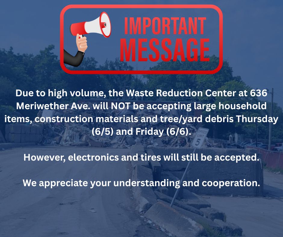 IMPORTANT MESSAGE: The following applies to both residents and businesses.