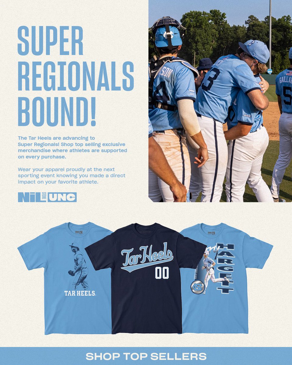 uncnilstore's tweet image. Support UNC Baseball and shop at the UNC NIL Store! unc.nil.store/collections/ba…