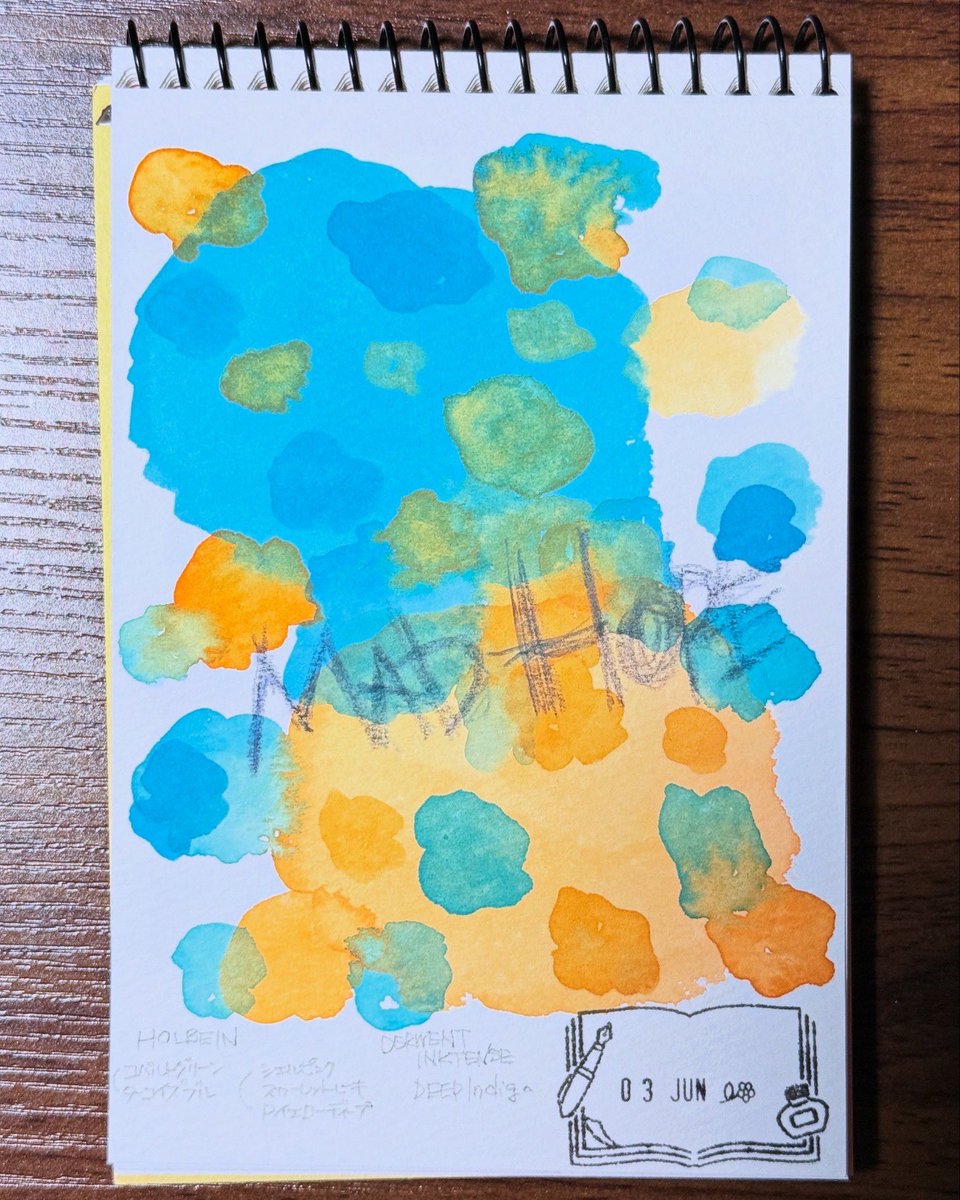 akiakihase's tweet photo. 色日記
season4 3、4日目

#abstractart 
#doodle 
#colordiary
#色日記
#色遊び
#透明水彩
#ホワイトワトソン
#maimeriblu 
#watercolor
#顔彩耽美スターリーカラーズ 
#カラーマスターミリ白ペン https://t.co/HnNPHtFIrW