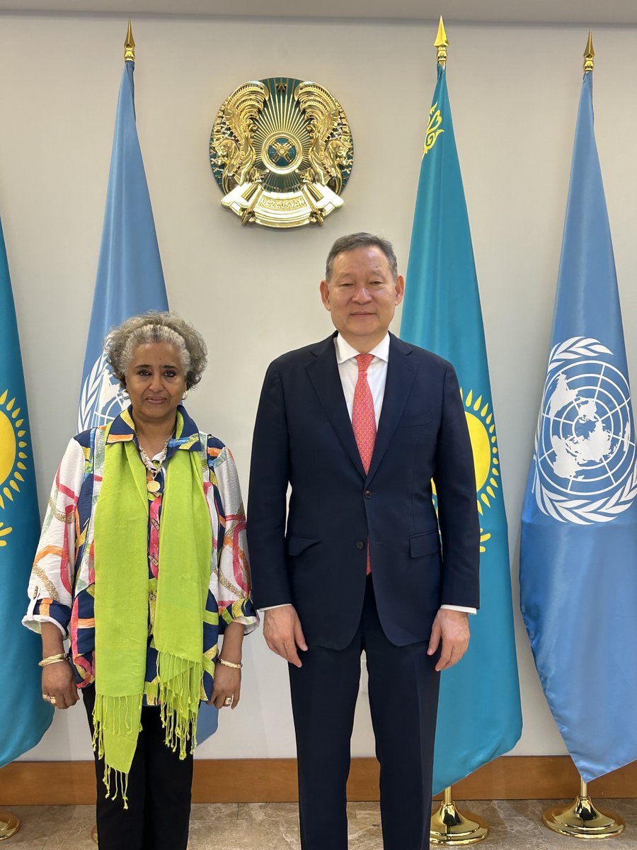 Amb. Sophia Tesfamariam (@ambstesfamariam) on Twitter photo Always a pleasure to share insights with H.E Kairat Umarov, PR of #Kazakhstan. Conversations with colleagues on issues of interest to #Eritrea help me navigate the complex maze of the <a href="/UN/">United Nations</a> system. I appreciate his candor and experienced voice in this space. Will continue to work Always a pleasure to share insights with H.E Kairat Umarov, PR of #Kazakhstan. Conversations with colleagues on issues of interest to #Eritrea help me navigate the complex maze of the <a href="/UN/">United Nations</a> system. I appreciate his candor and experienced voice in this space. Will continue to work