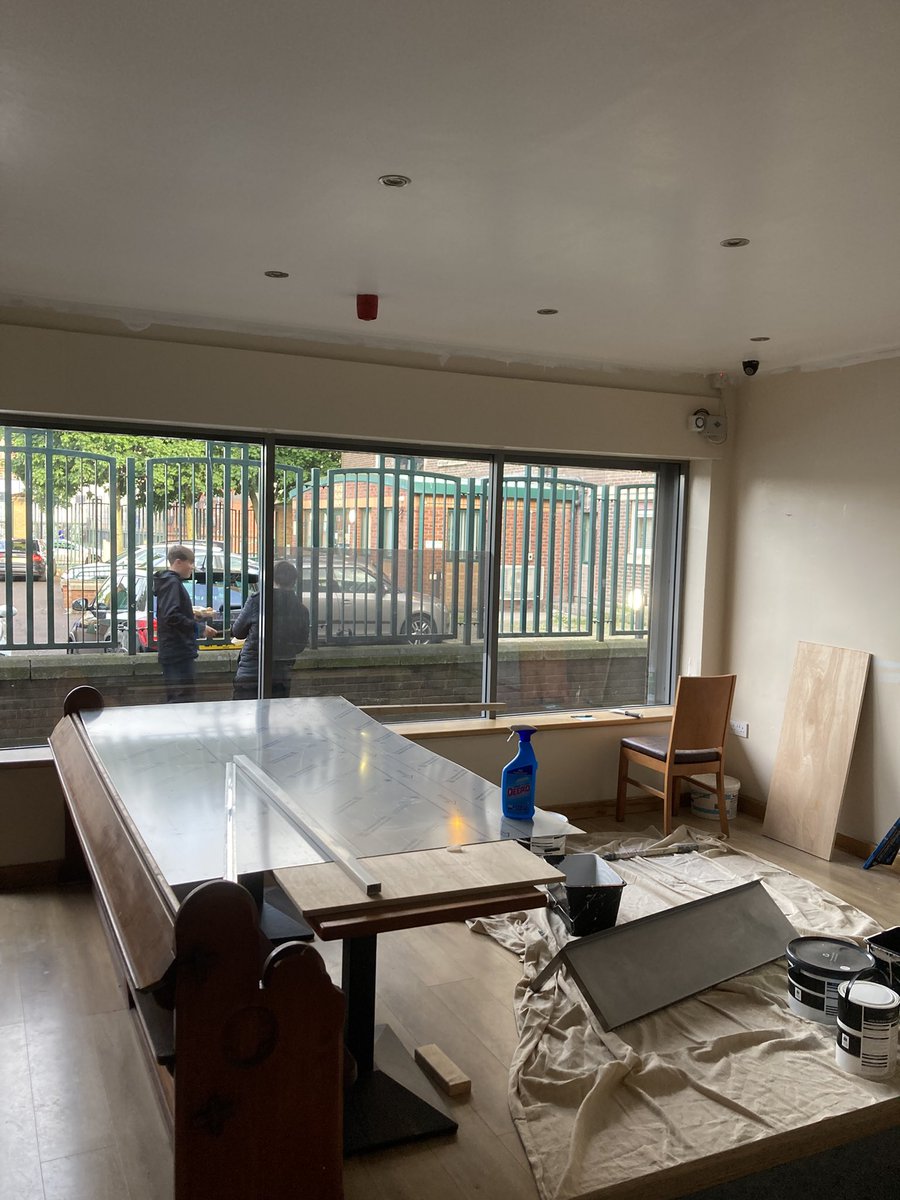 artilleryyc's tweet image. We were in tonight working on the Bosco Cafe’s renovation. It’s a measure of how far our wee social enterprise has become a New Lodge institution that we have customers threatening to wreck the place if we don’t hurry up and get it opened again 😃