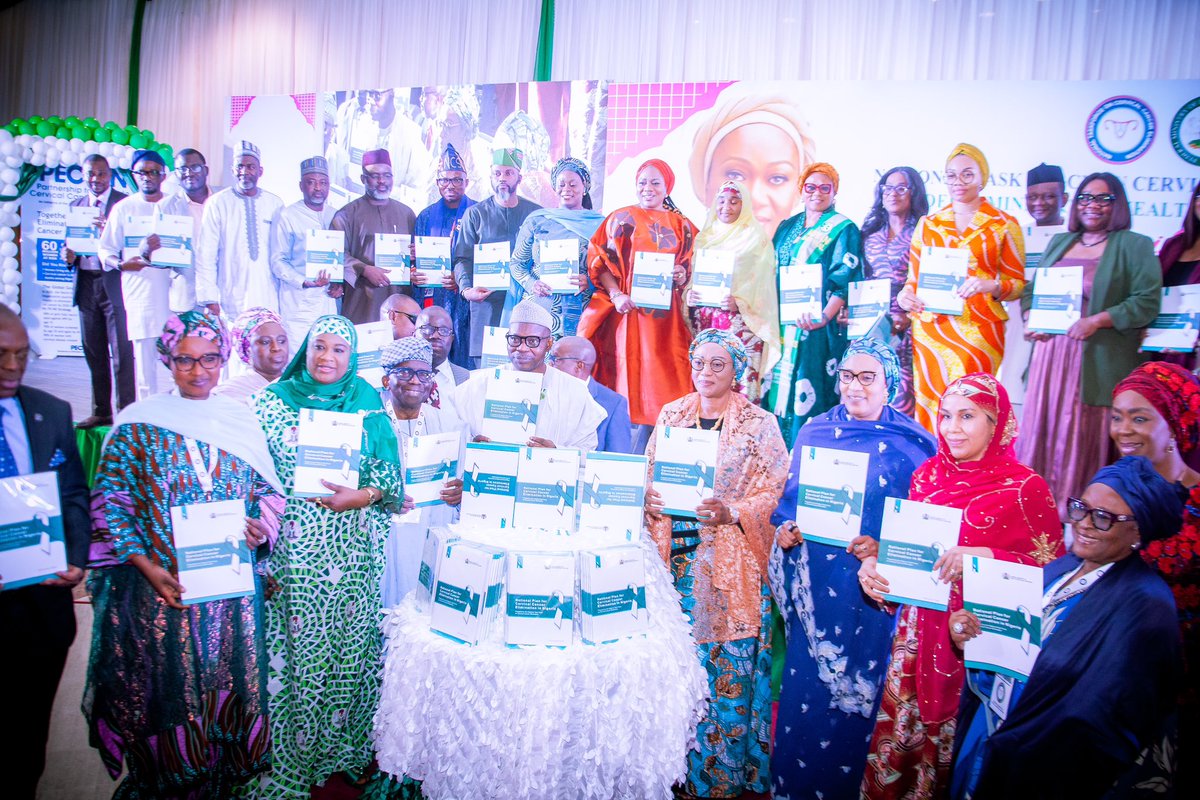 Yesterday , I was honoured to join the entourage of Her Excellency, Distinguished Senator (Dr) Oluremi Tinubu (CON), First Lady of the Federal Republic of Nigeria to attend the unveiling of Partnership to Eliminate Cervical Cancer in Nigeria (PECCiN). This in furtherance to my