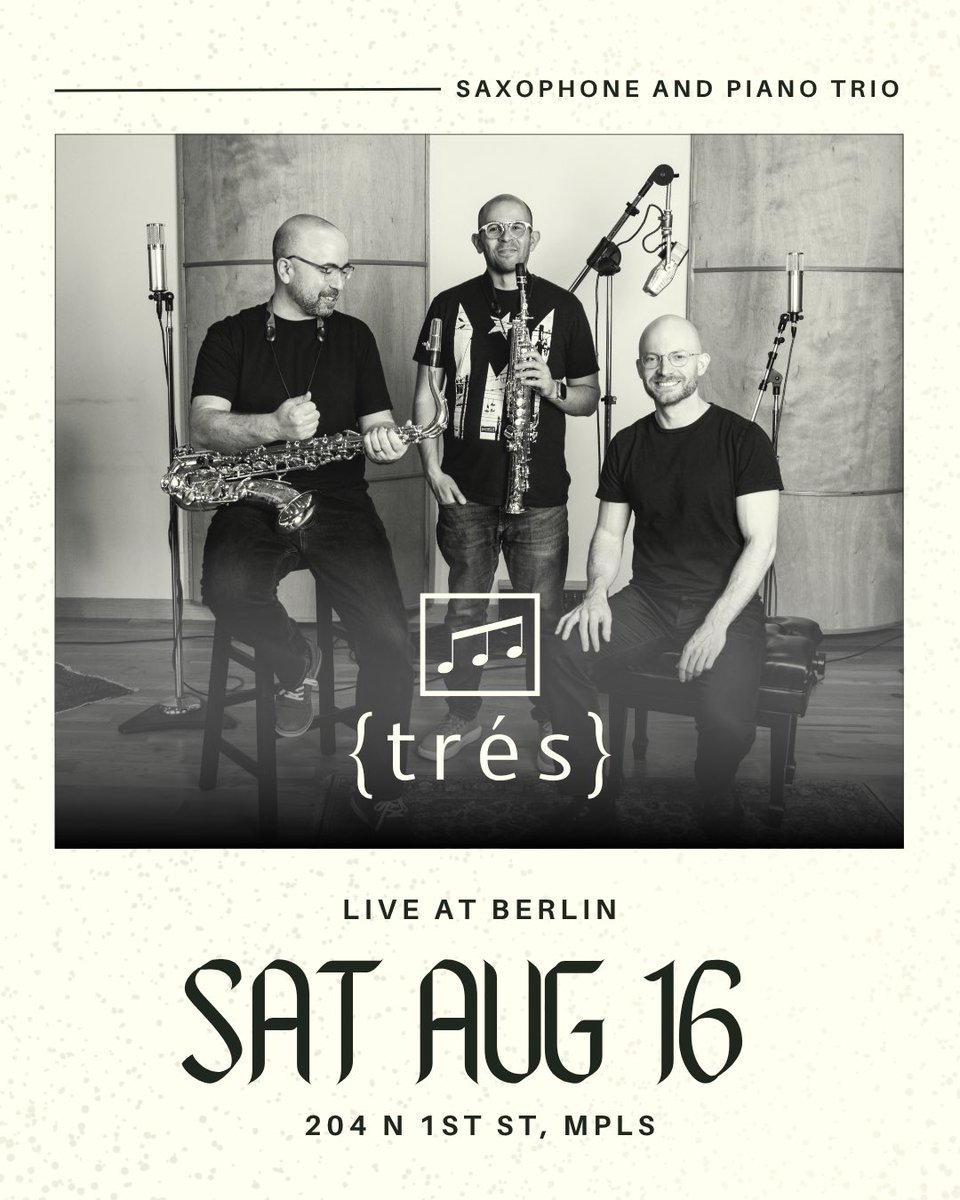 Come to the show!
Tickets: berlinmpls.com/calendar/tres-…