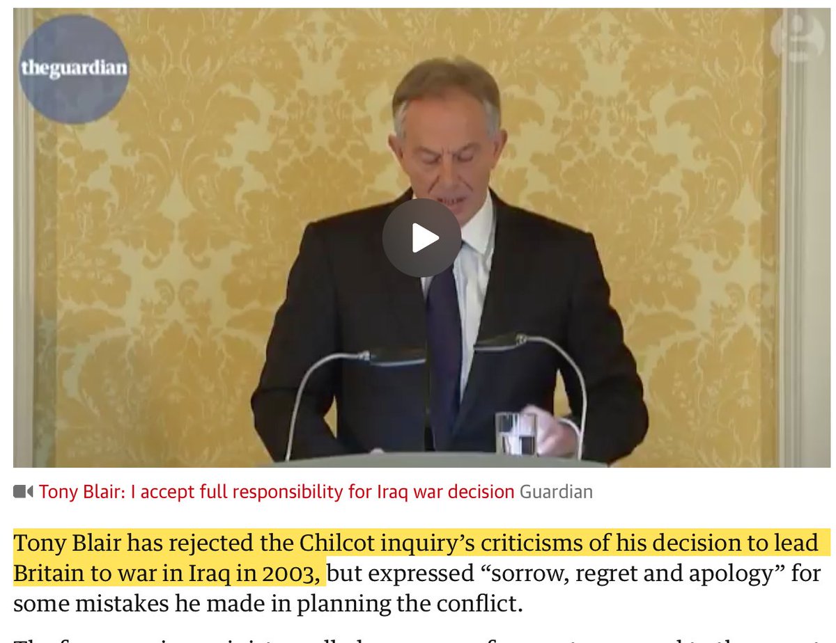 It's worth remembering that Blair 'rejected' Chilcot, and has gone on to become a multi-millionaire.
Should Corbyn's Gaza inquiry ever happen, Starmer and his war-criminal cabal will simply 'reject' it too. 
They will all end up in the Lords with portfolios of 'consultancies'.