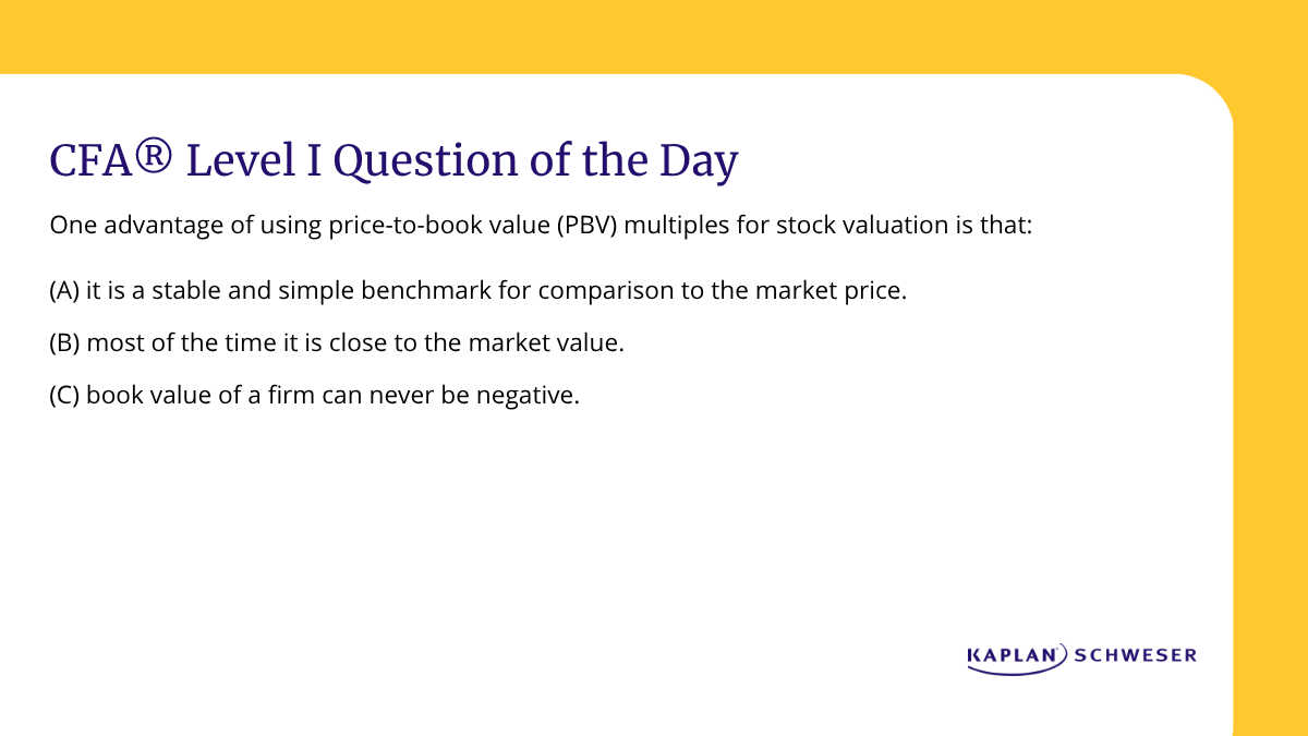 Daily practice has a great return on investment for your #CFAExam prep! Try this Level I practice question: bit.ly/4iaXyTO