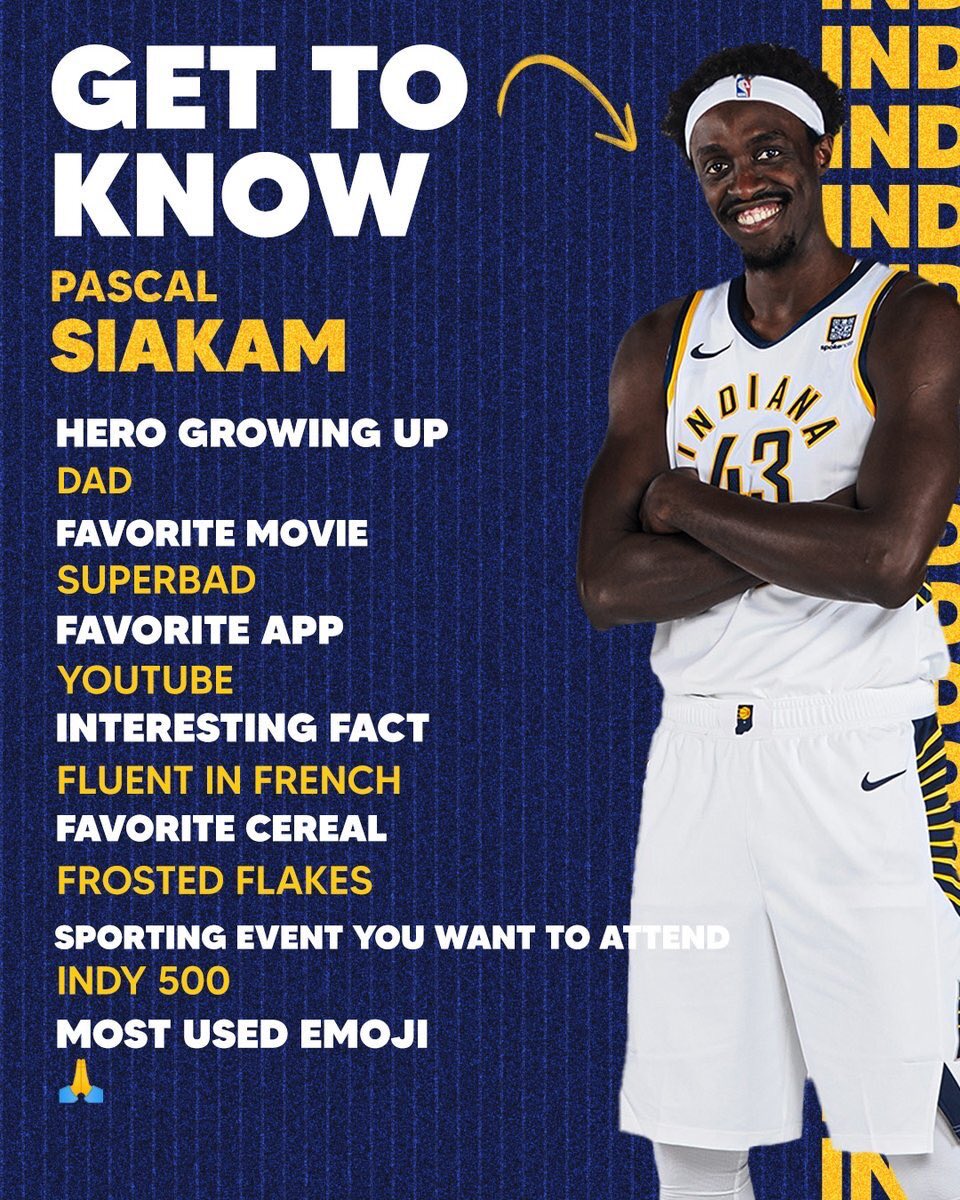 get to know Pascal Siakam ahead of the NBA Finals 🪪📺🇲🇫🥣🏎️🙏