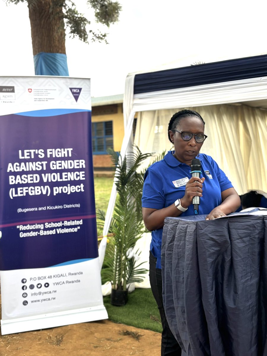 YWCARwanda's tweet image. YWCA Rwanda’s Executive Director @UzamukundaP introduced the LEFGBV project to participants, highlighting the relevance as an organization committed to the development of women and girls.
“Quality education cannot be achieved in environments where gender-based violence exists,…