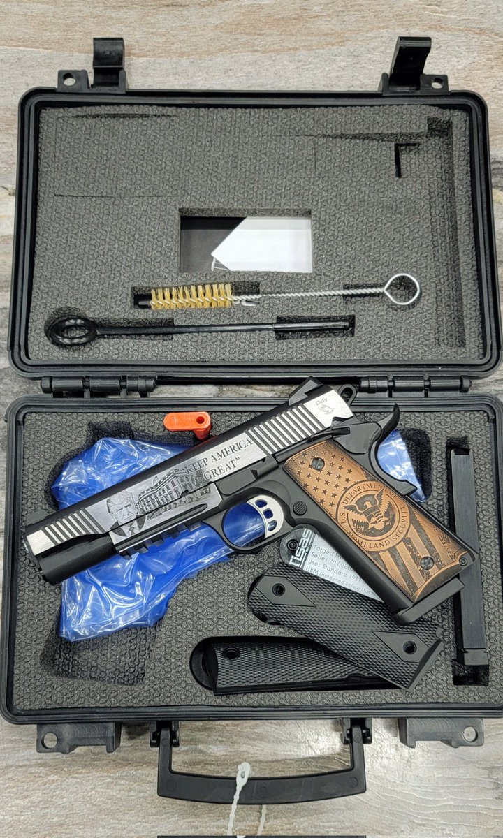 outdoors_deer's tweet image. If you missed the last Trump 1911 we had, don't worry. We have restocked. 

#Tisas #SDS #1911 #45ACP #Trump #Pistol #NewArrivals