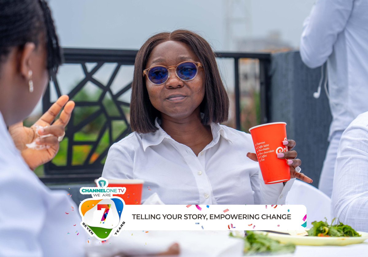 Channel1TVGHA's tweet photo. Cheers from all of us at Channel One TV to you, our viewers, for letting us tell your stories over the last 7️⃣ years! 🥂🍻
#ChannelOneTurns7 #7YearsStrong
#OneWithYou
#TellingYourStory #EmpoweringChange
#WeAre7Years https://t.co/xCmAYuS3Vc