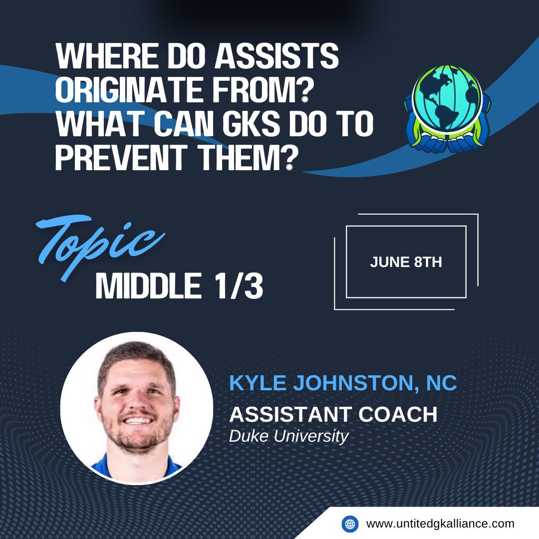 🚨NEXT UGKA EDICATIONAL SESSION🚨

SUBJECT MATTER:  ASSISTS - Where do they originate from?  

TOPIC:  MIDDLE 1/3

AGENDA
1) Assists from the Middle 1/3
2) Originating from the Middle 1/3
3) Preventative vs Reactionary 
4) W’s (What, Where, Why, When) of Communication
5) GK Role