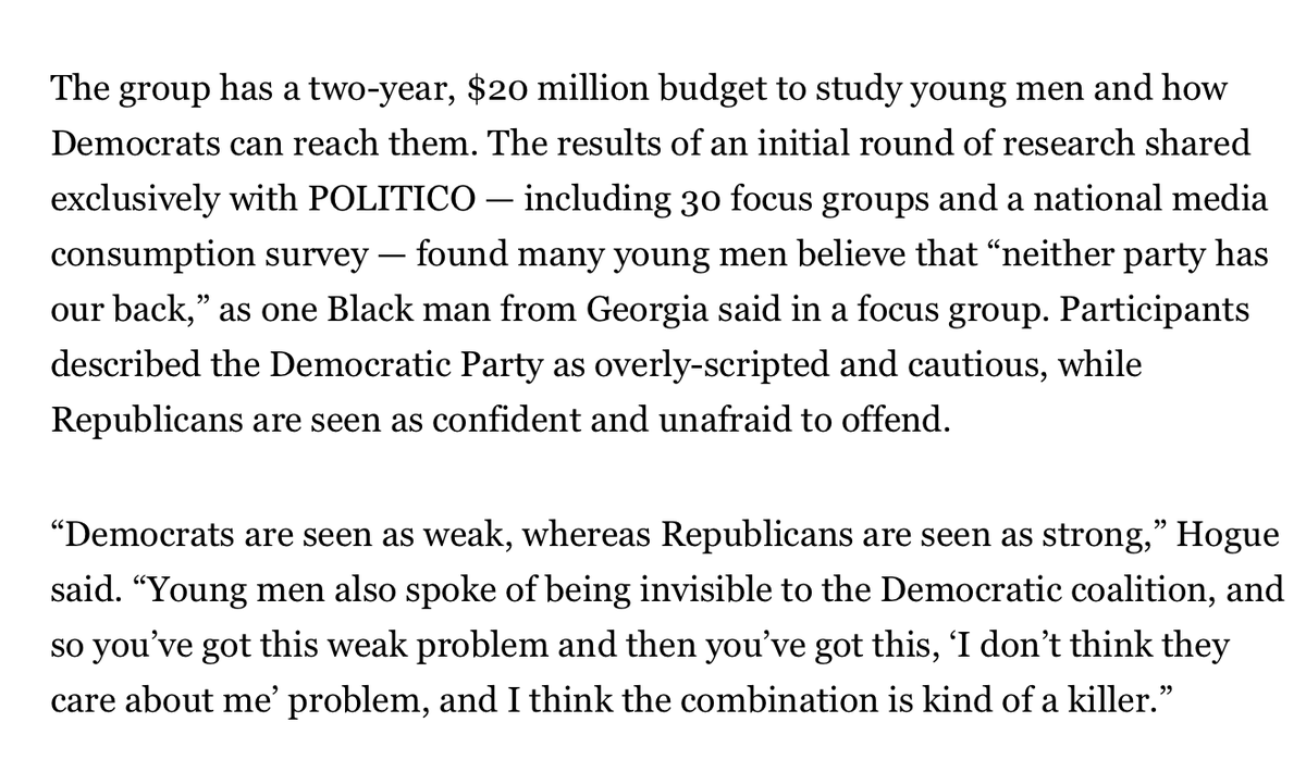 ause7en's tweet image. Through the #SAMproject, Dems are spending $20 mill and 2 years to study young males...And Dems wonder why the party is out of touch...WOW