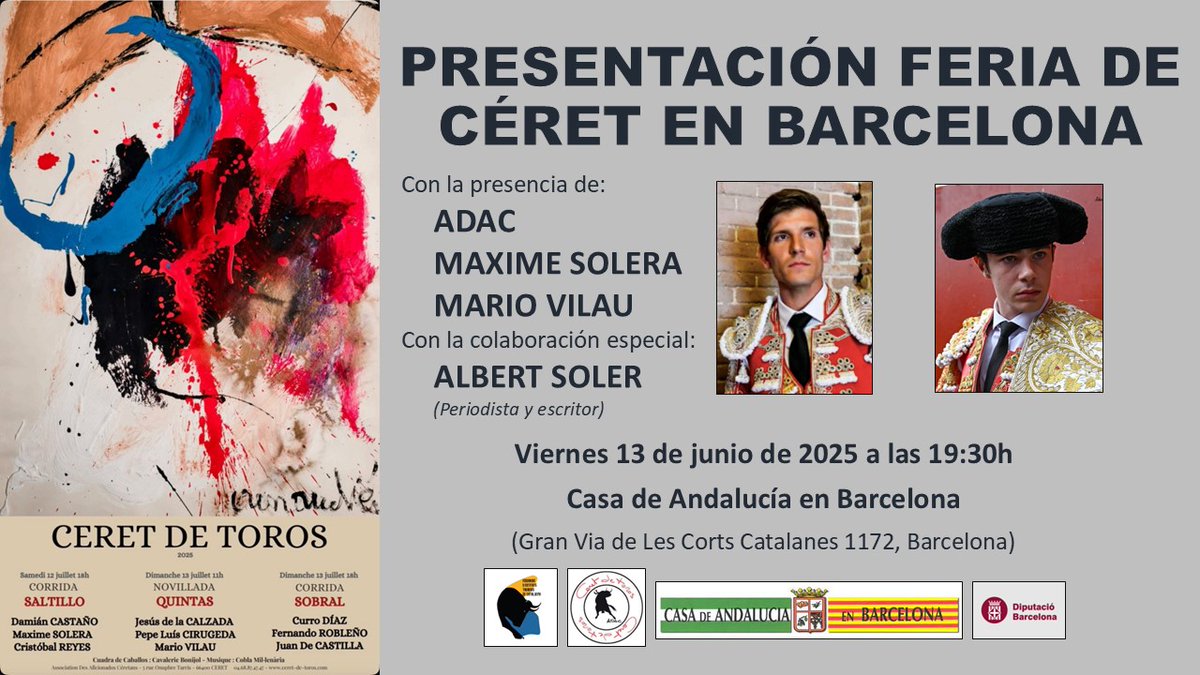 El viernes, 13 (buena fecha, vive Dios) tomo la alternativa en un evento taurino, aunque sea solo de palabra. O salgo por la puerta grande... o llevaréis luto por mi