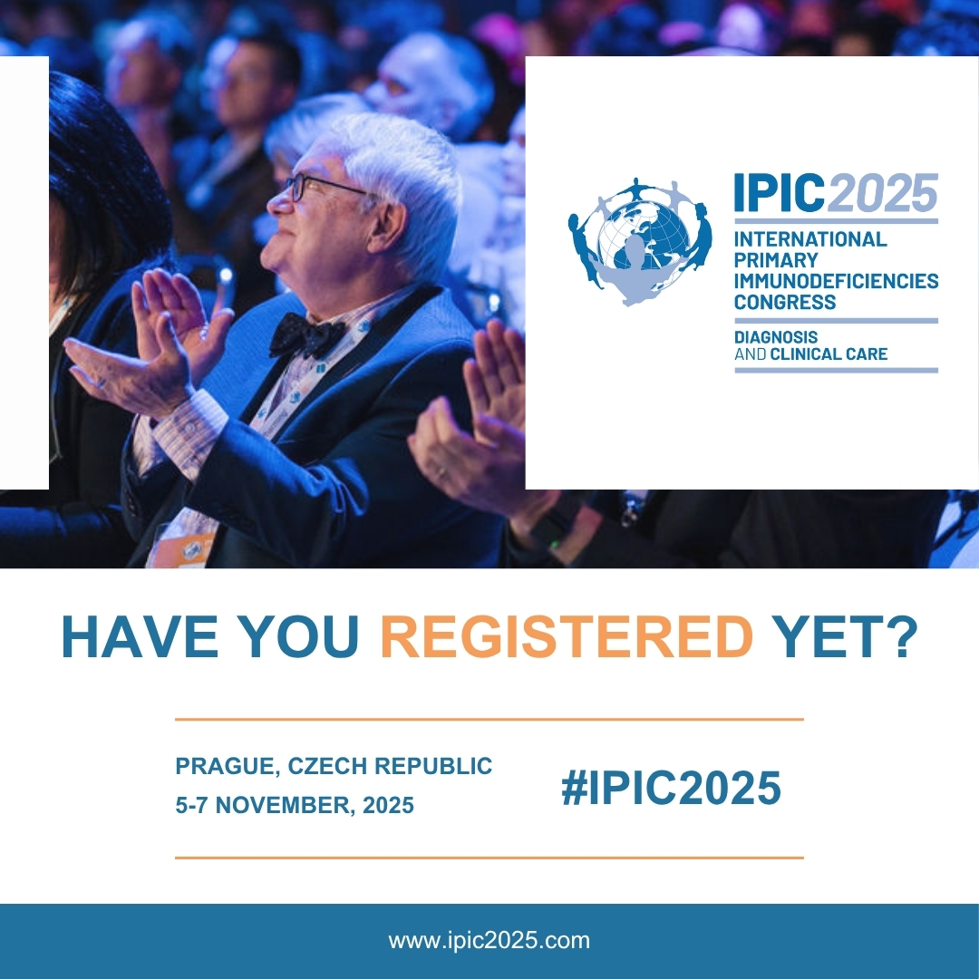 Have you registered yet for #IPIC2025? 🏃‍♂️

If not, now is the time to act fast! Secure your spot and take advantage of Early Bird rates before they end on June 30. Don’t miss out!

🔗 Register here: lnkd.in/d6nw5KYH

#IPIC2025 #PrimaryImmunodeficiencies