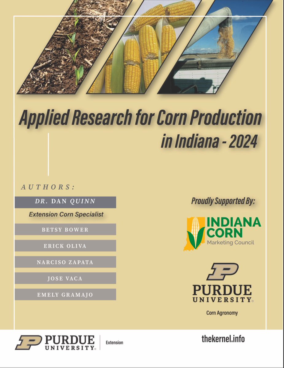 Dan Quinn (@purduecorn) on Twitter photo Our 2024 applied research book is now available. This book summarizes our many research trials across Indiana.
ag.purdue.edu/department/agr…
<a href="/PurdueAg/">Purdue Agriculture</a> <a href="/PurdueAgronomy/">Purdue Agronomy</a> <a href="/INCornFarmers/">Indiana Corn</a> <a href="/PurdueExtension/">Purdue Extension</a> Our 2024 applied research book is now available. This book summarizes our many research trials across Indiana.
ag.purdue.edu/department/agr…
<a href="/PurdueAg/">Purdue Agriculture</a> <a href="/PurdueAgronomy/">Purdue Agronomy</a> <a href="/INCornFarmers/">Indiana Corn</a> <a href="/PurdueExtension/">Purdue Extension</a>