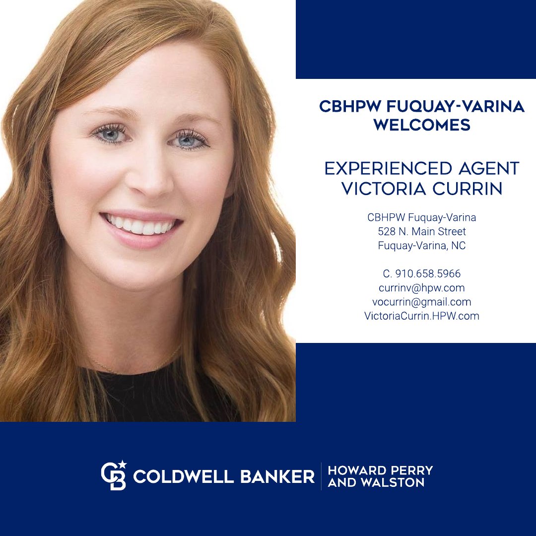 CBHPW's tweet photo. Our #CBHPWFuquayVarina office is happy to welcome Experienced Agent Victoria Currin into their community of excellence. Thank you for partnering with #CBHPW, Victoria! We look forward to working with you. #HelpingPeopleWin #ComeWorkWithUs #TopFuquayAgents https://t.co/bPQU6X1lQz