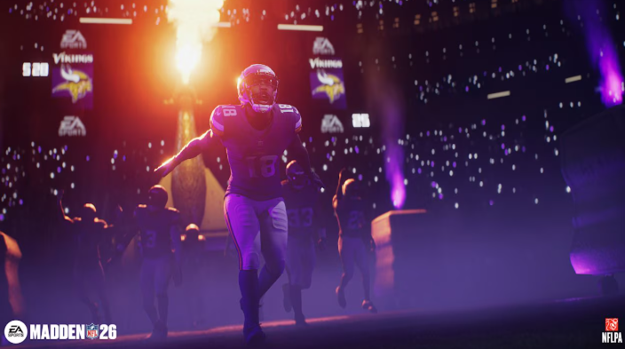 EricRayweather's tweet photo. A few things we found out about #Madden26 today:

QB’s with actual signature animations (Throwing Release, Running, Tendencies)

Real Life Coaching Tendencies & Gameplanning

Upgraded Weather that affects gameplay

Halftime shows with Scott Hanson, Weekly Wrap-Up Shows

Custom broadcast packages for all prime time games

Real NFL Team Intros/Mascots

Wear & Tear

Twists & Stunts, Custom Zones, 1000 new plays added

Faster locomotion/player movement (closer to CFB)

A Lot more Head Coach customization