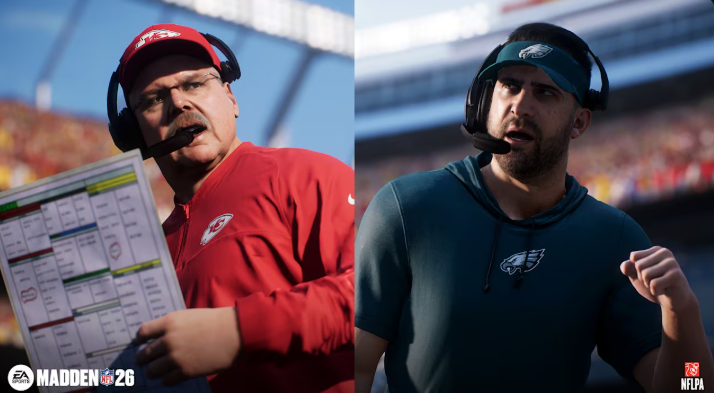 EricRayweather's tweet photo. A few things we found out about #Madden26 today:

QB’s with actual signature animations (Throwing Release, Running, Tendencies)

Real Life Coaching Tendencies & Gameplanning

Upgraded Weather that affects gameplay

Halftime shows with Scott Hanson, Weekly Wrap-Up Shows

Custom broadcast packages for all prime time games

Real NFL Team Intros/Mascots

Wear & Tear

Twists & Stunts, Custom Zones, 1000 new plays added

Faster locomotion/player movement (closer to CFB)

A Lot more Head Coach customization