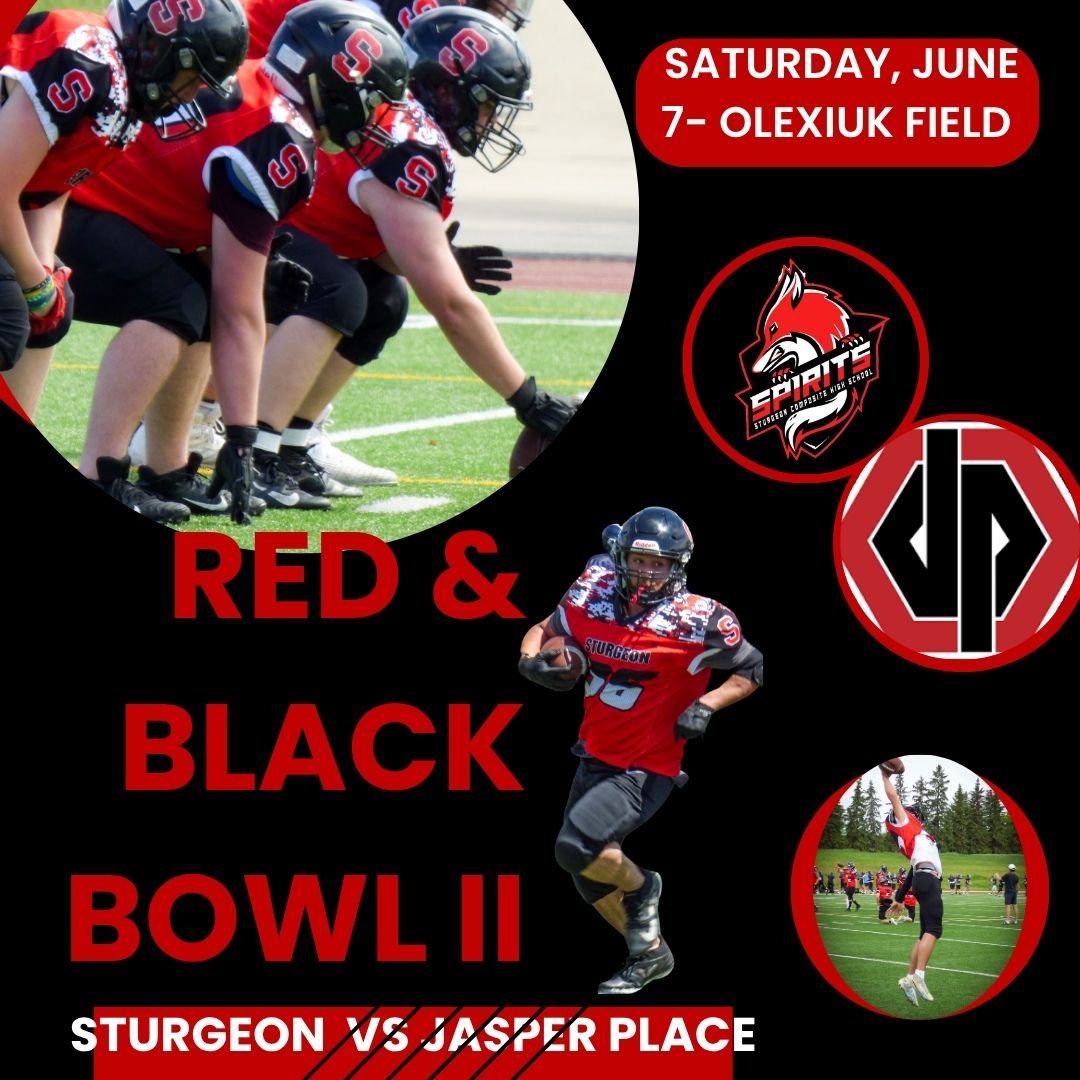 No cost for spectators. Jr. Scrimmage at Noon. Senior game at 1pm. Let's go Sturgeon!