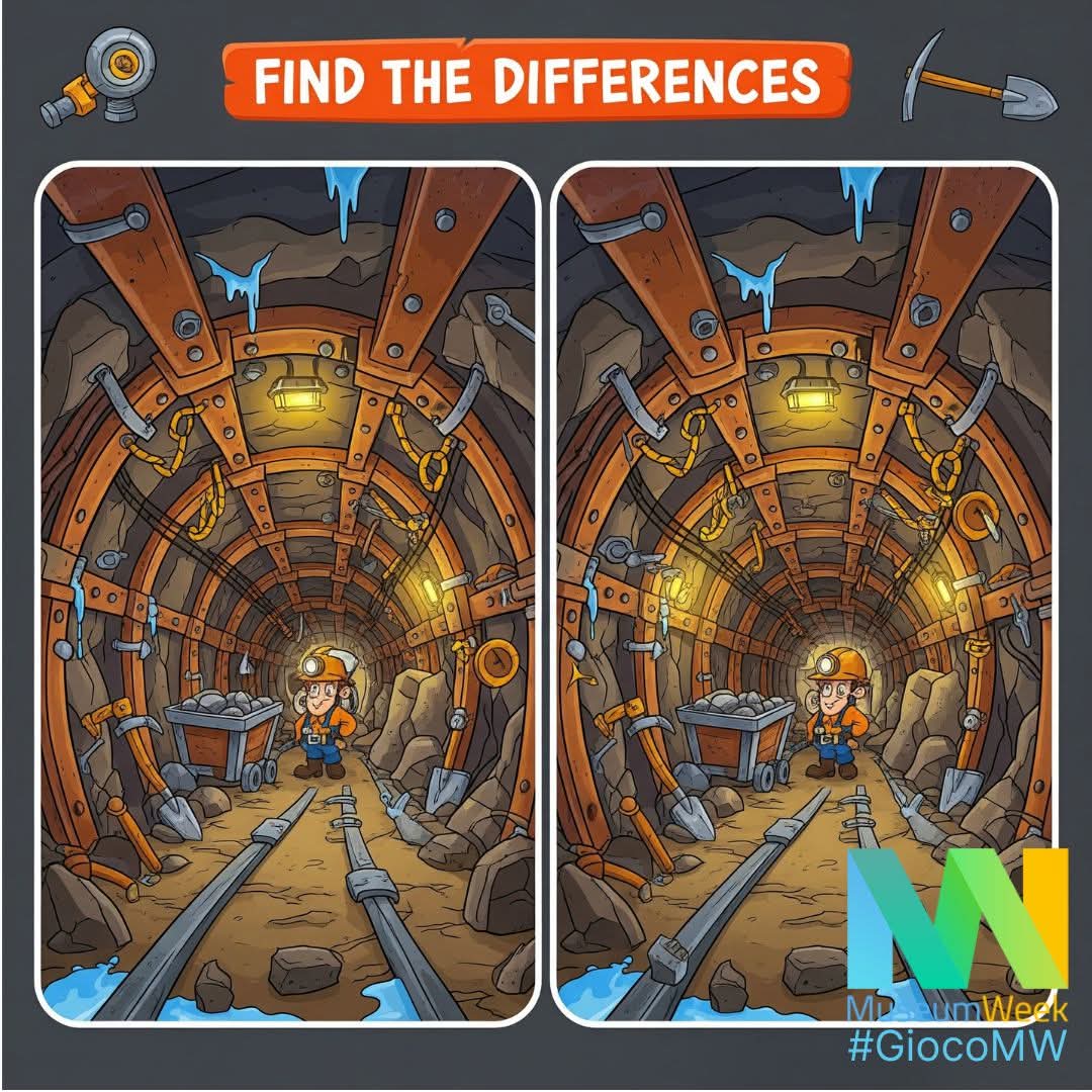 MuseodelCarbone's tweet photo. #MuseumWeek #GiocoMW
Adesso mettetevi in gioco voi! Chi riesce a trovare tutte le differenze in queste immagini?
#GameMW #MW25 #MuseumWeek2025 #MuseumWeek25 #museodelcarbone #minieraserbariu #carbonia @MuseumWeek https://t.co/IpNCXAayw6